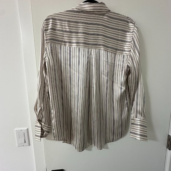 Rails Dorian Silk Shirt Providence Stripe - Picture 3 of 5